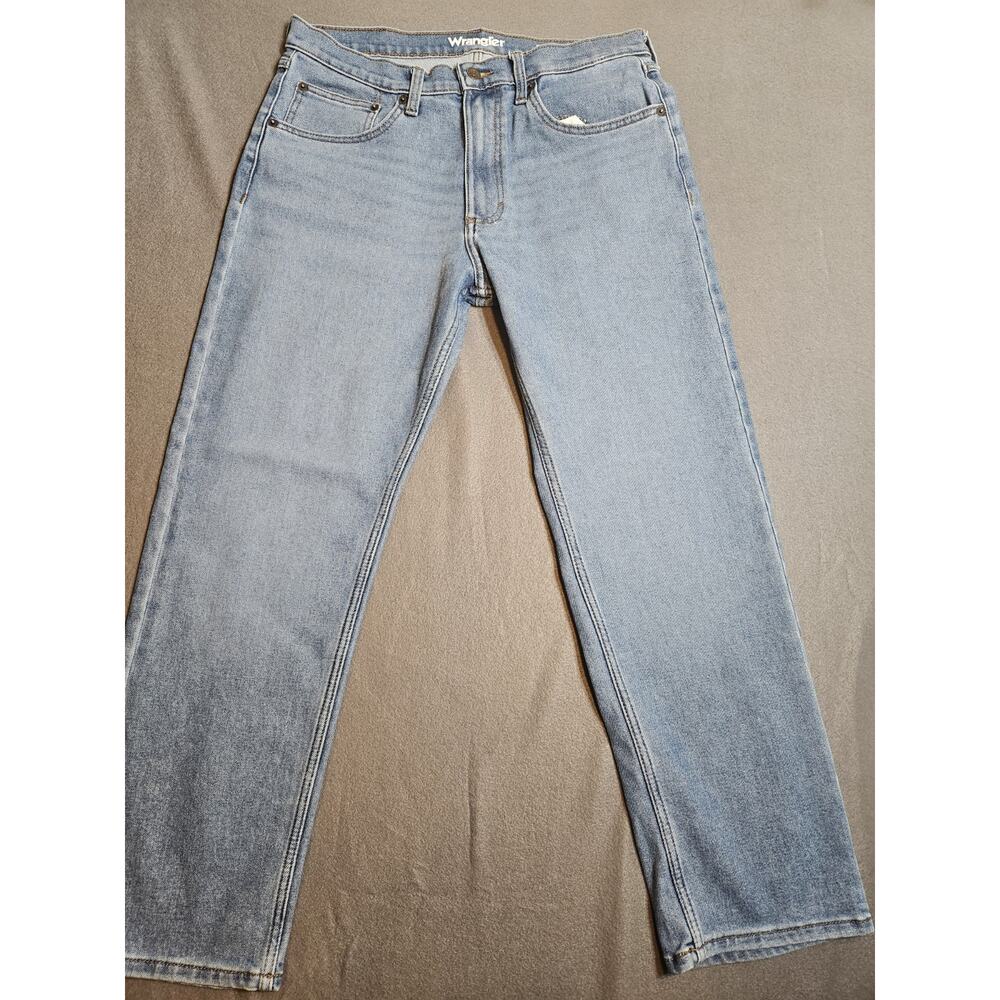 Wrangler Jeans Men's 33X30 Blue Light Was Regular Fit Cowboy Cut Denim Jeans